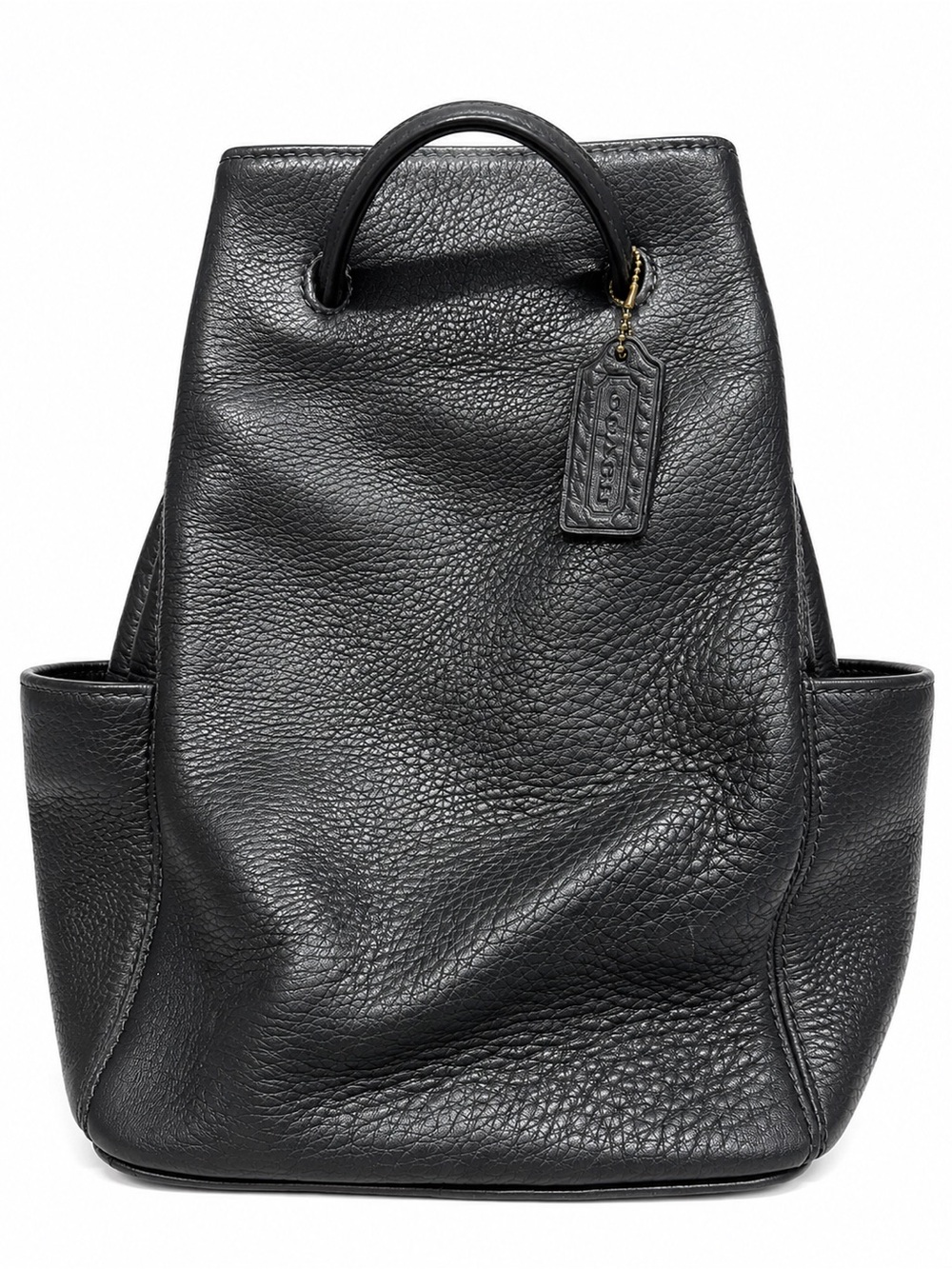 Vintage Coach Sonoma 4922 Black Natural Grain Leather Sling Backpack Costa Rica